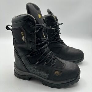Klim Adrenaline GTX Mens Snowmobile Boots Gore-Tex Thinsulate Black Size 9